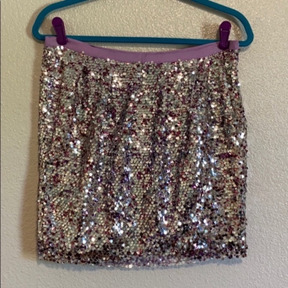 J. Crew Sequin Mini Skirt